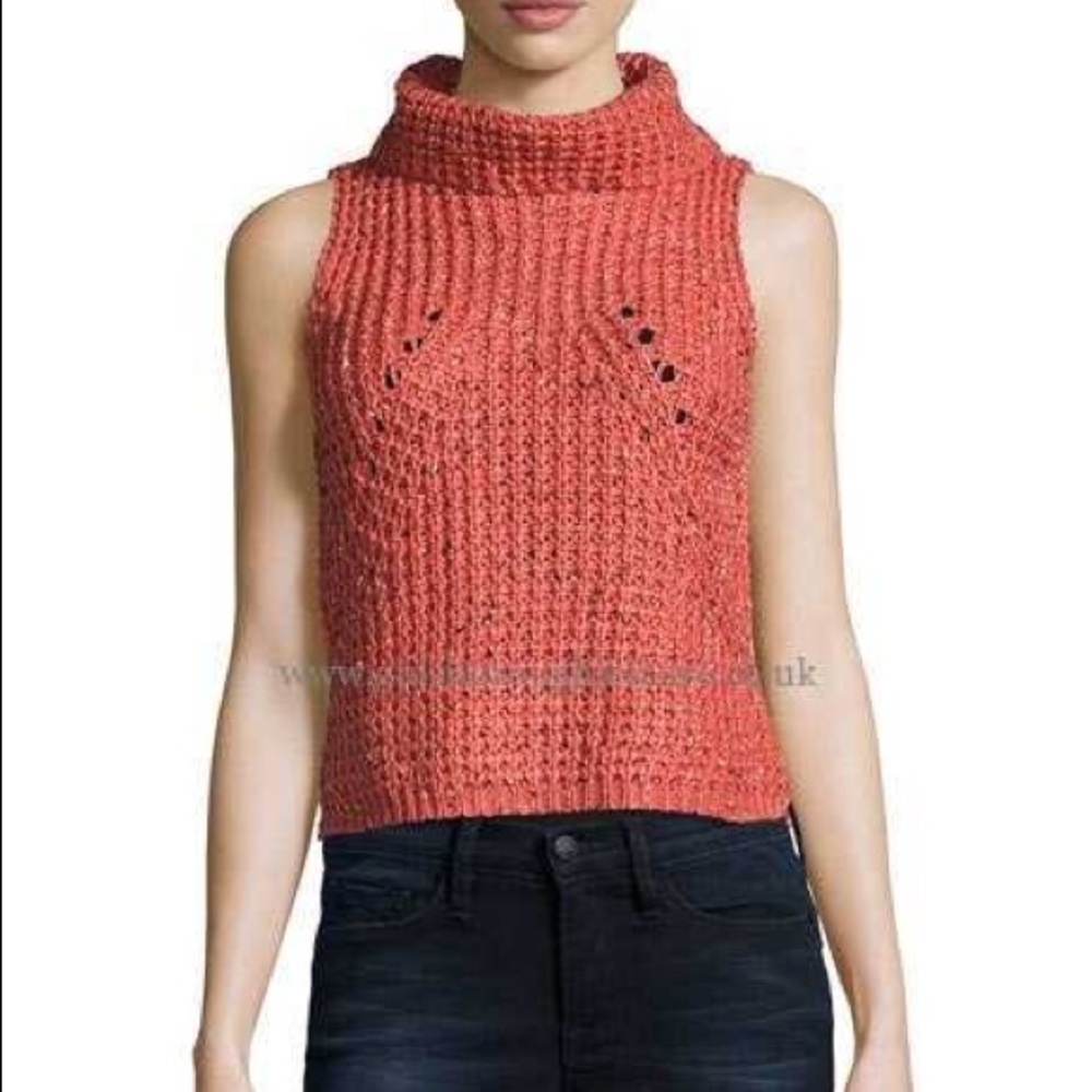 Anthropologie’s Bishop + Young Orange Knit Vest